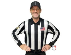 Louisiana Lacrosse (LLOA) 2 1/4" Stripe Long Sleeve Referee Shirt