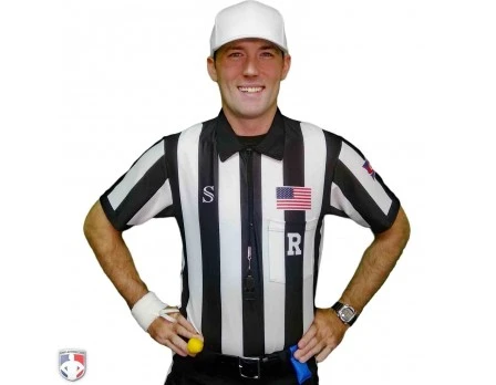 Smitty CFO College 2" "Body Flex" Short Sleeve Football Referee Shirt 4 Smitty CFO College 2" "Body Flex" Short Sleeve Football Referee Shirt - Image 4