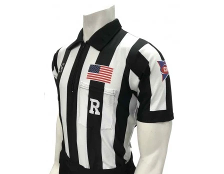 Smitty CFO College 2" "Body Flex" Short Sleeve Football Referee Shirt 2 Smitty CFO College 2" "Body Flex" Short Sleeve Football Referee Shirt - Image 2