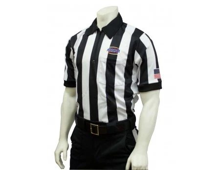 Kentucky (KHSAA) 2" Stripe Body Flex Short Sleeve Football Referee Shirt 1 Kentucky (KHSAA) 2" Stripe Body Flex Short Sleeve Football Referee Shirt