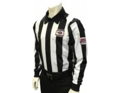 Nebraska (NSAA) 2 1/4" Stripe Foul Weather Football Referee Shirt With NHSOA Logo
