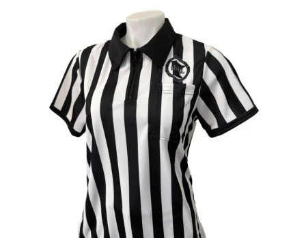 Minnesota (MSHSL) Women's 1" Stripe Body Flex Short Sleeve Lacrosse Referee Shirt 1 Minnesota (MSHSL) Women's 1" Stripe Body Flex Short Sleeve Lacrosse Referee Shirt