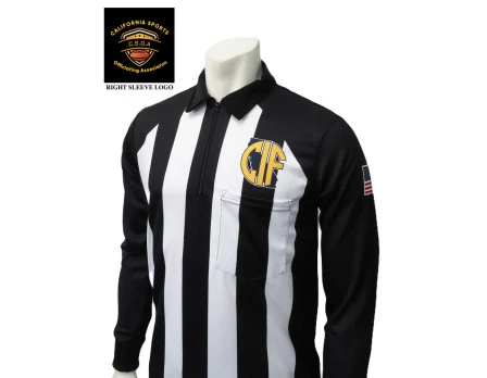 California (CSOA) 2 1/4" Stripe Rainy Weather Water Repellent Football Referee Shirt 1 California (CSOA) 2 1/4" Stripe Rainy Weather Water Repellent Football Referee Shirt