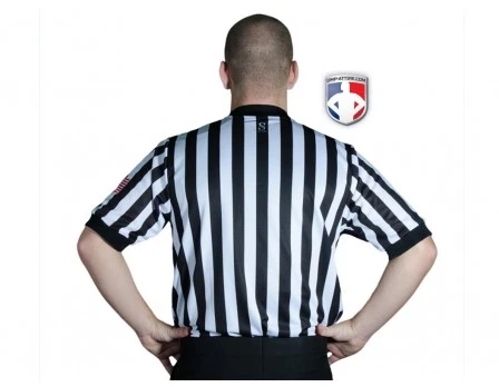 Smitty Dye Sublimated 1" Stripe V-Neck Referee Shirt With USA FLAG 5 Smitty Dye Sublimated 1" Stripe V-Neck Referee Shirt With USA FLAG - Image 5