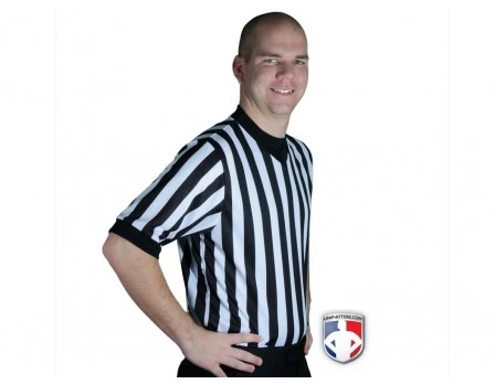 Smitty Dye Sublimated 1" Stripe V-Neck Referee Shirt With USA FLAG 4 Smitty Dye Sublimated 1" Stripe V-Neck Referee Shirt With USA FLAG - Image 4