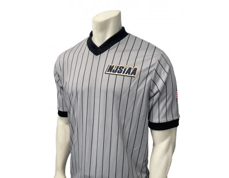 New Jersey (NJSIAA) Grey V-Neck Referee Shirt 1 New Jersey (NJSIAA) Grey V-Neck Referee Shirt