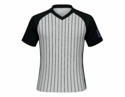 Minnesota (MSHSL) Men's Body Flex Grey & Black V-Neck Referee Shirt 8 Minnesota (MSHSL) Men's Body Flex Grey & Black V-Neck Referee Shirt -Move Gear Shop USA207USAWKS FLEX Front