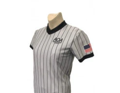 Arkansas (AOA) Body Flex Grey V-Neck Women's Referee Shirt