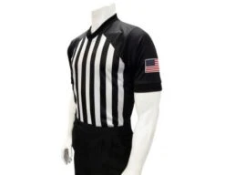 Smitty NCAA Performance Mesh Basketball Referee Shirt -Move Gear Shop USA216 Smitty NCAA Basketball Referee Shirt Front Angled 1