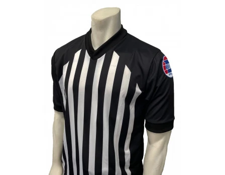 Missouri (MSHSAA) 1" Stripe Body Flex Men's Referee Shirt 1 Missouri (MSHSAA) 1" Stripe Body Flex Men's Referee Shirt