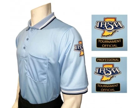 Indiana (IHSAA) Short Sleeve Umpire Shirt - Powder Blue 1 Indiana (IHSAA) Short Sleeve Umpire Shirt - Powder Blue
