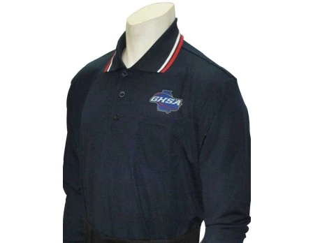 Georgia (GHSA) Long Sleeve Umpire Shirt - Navy 1 Georgia (GHSA) Long Sleeve Umpire Shirt - Navy