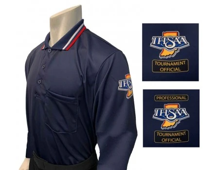 Indiana (IHSAA) Long Sleeve Umpire Shirt - Navy 1 Indiana (IHSAA) Long Sleeve Umpire Shirt - Navy