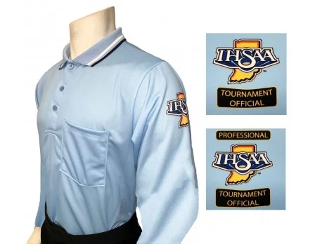 Indiana (IHSAA) Long Sleeve Umpire Shirt - Powder Blue 1 Indiana (IHSAA) Long Sleeve Umpire Shirt - Powder Blue