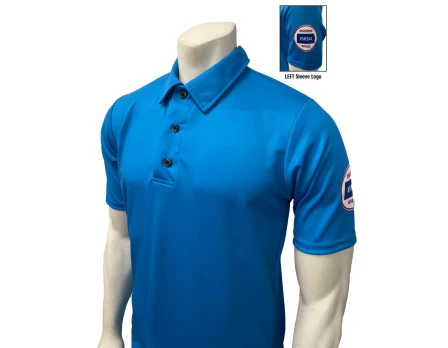Kansas (KSHSAA) Men's Short Sleeve Volleyball Referee Shirt - Bright Blue 1 Kansas (KSHSAA) Men's Short Sleeve Volleyball Referee Shirt - Bright Blue