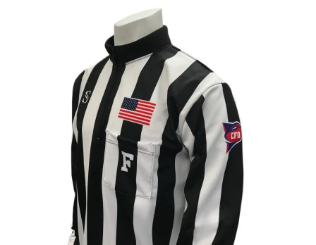 Smitty CFO College 2" Dye Sublimated Rainy Weather Long Sleeve Football Referee Shirt 1 Smitty CFO College 2" Dye Sublimated Rainy Weather Long Sleeve Football Referee Shirt