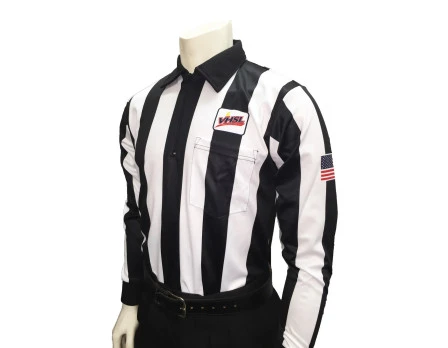 Virginia (VHSL) 2 1/4" Stripe Foul Weather Football Referee Shirt 1 Virginia (VHSL) 2 1/4" Stripe Foul Weather Football Referee Shirt