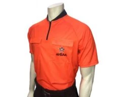 Alabama (AHSAA) Short Sleeve Soccer Referee Shirt - Fluorescent Orange