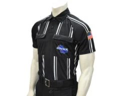 Georgia (GHSA) Short Sleeve Soccer Referee Shirt - Black