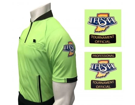Indiana (IHSAA) Short Sleeve Soccer Referee Shirt - Florescent Green 1 Indiana (IHSAA) Short Sleeve Soccer Referee Shirt - Florescent Green