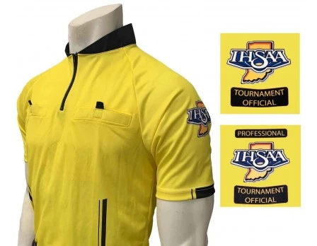 Indiana (IHSAA) Short Sleeve Soccer Referee Shirt - Yellow 1 Indiana (IHSAA) Short Sleeve Soccer Referee Shirt - Yellow