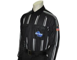 Georgia (GHSA) Long Sleeve Soccer Referee Shirt - Black