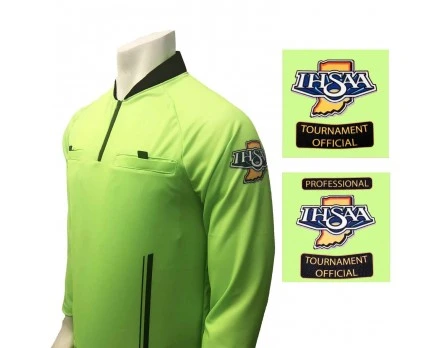 Indiana (IHSAA) Long Sleeve Soccer Referee Shirt - Florescent Green 1 Indiana (IHSAA) Long Sleeve Soccer Referee Shirt - Florescent Green