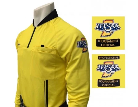 Indiana (IHSAA) Long Sleeve Soccer Referee Shirt - Yellow 1 Indiana (IHSAA) Long Sleeve Soccer Referee Shirt - Yellow