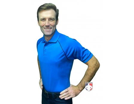 Smitty Men's Mesh Volleyball Referee Shirt - Bright Blue 2 Smitty Men's Mesh Volleyball Referee Shirt - Bright Blue - Image 2