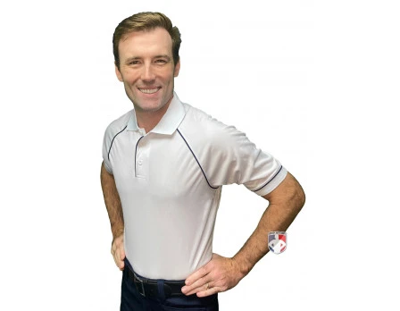 Smitty Men's Mesh Volleyball Referee Shirt - White 2 Smitty Men's Mesh Volleyball Referee Shirt - White - Image 2