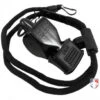 Fox 40 Classic Referee Whistle With Cushioned Mouth Guard And 9" PTS Lanyard