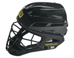 Wilson MLB Pro Stock Steel Umpire Helmet -Move Gear Shop wta5801bl pro stock umpire helmet steel bl ye vents